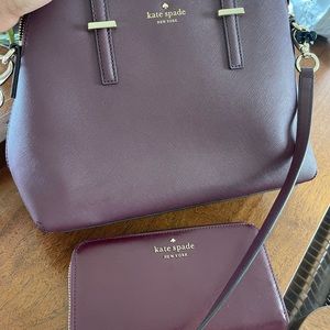 Kate Spade Burgundy Set